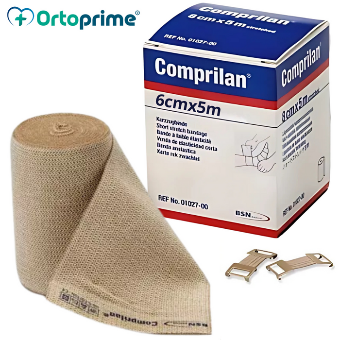 Faixa de Compressão Tecido Elástico | 6 cm x 5 m