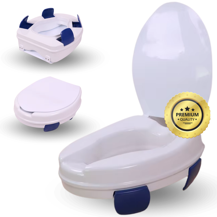 Elevador WC Adulto 11 cm | Alçador WC Ortopédico 4 Clips