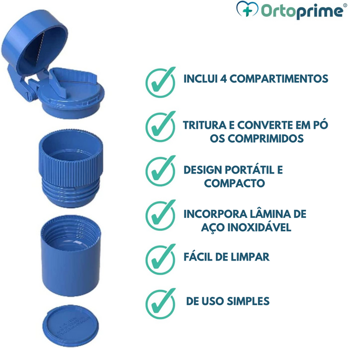 Cortador e Triturador de Comprimidos - Com Depósito