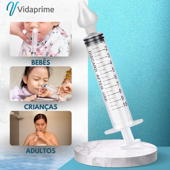 Seringa para Lavagem Nasal para Bebés e Adultos | 3 Unidades