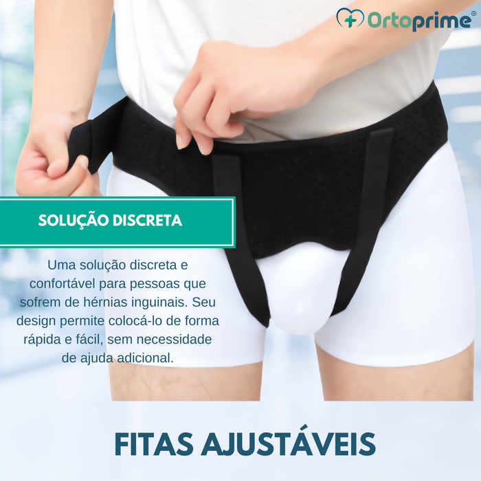 Cinta para Hérnia Inguinal com Almofadas Acolchoadas - Unissexo