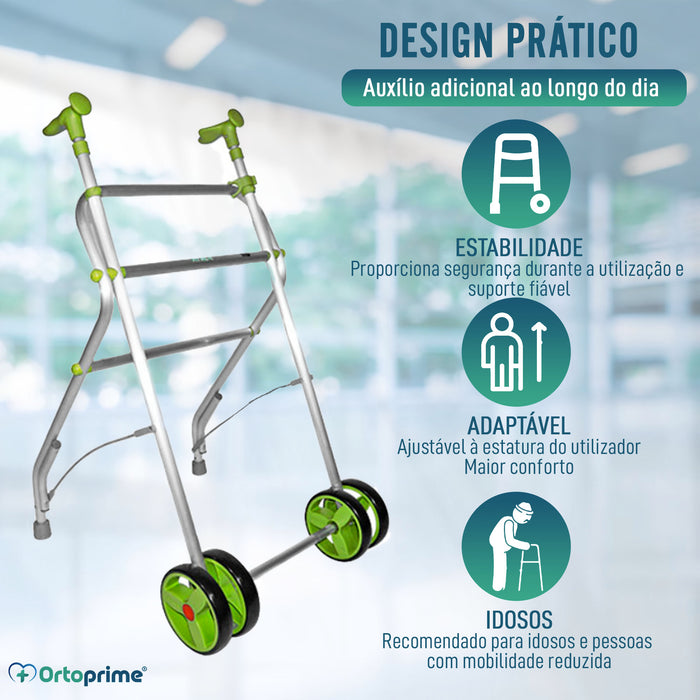 Andarilho para Adultos Dobrável e Ajustável em Altura | 5 Cores