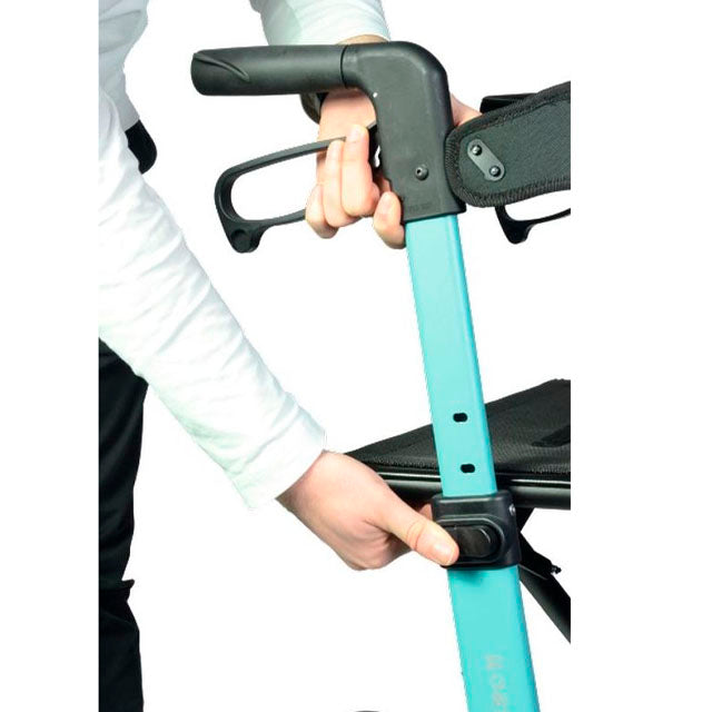 Andarilho para Idosos Dobrável com Pedal de Elevação e Assento