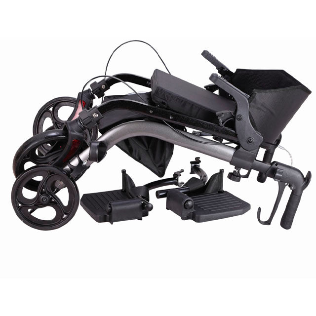 Andarilho com Cadeira de Rodas Dobrável e Cesto Innovation