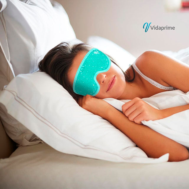 Máscara de Gel Frio e Quente com Banda Ajustável para os Olhos