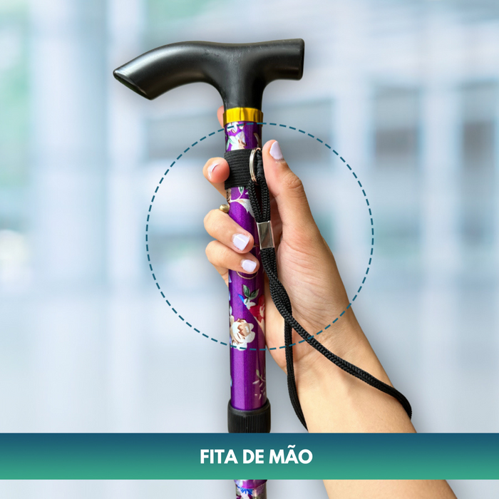 Bengala Extensível 5 Posições - Estampado Floral