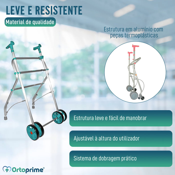 Andarilho para Adultos Dobrável e Ajustável em Altura | 5 Cores