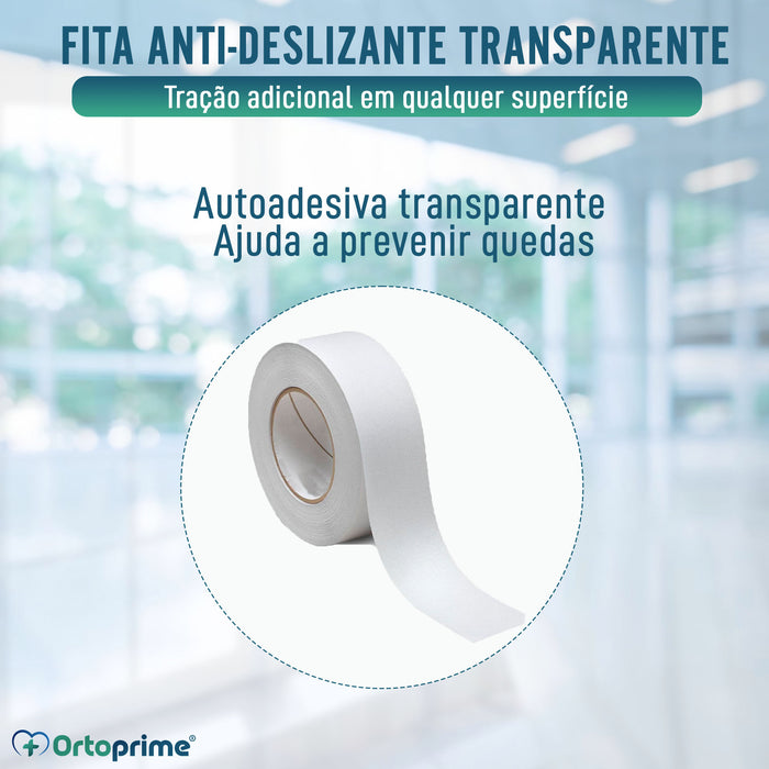 Fita Antiderrapante Autoadesiva Transparente para Casa de Banho - 5 M