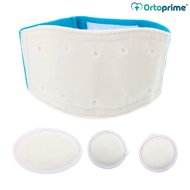 Cinta de Hérnia Umbilical para Bebés com 3 Almofadas