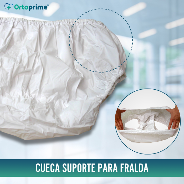 Cobre-fralda Incontinência Adulto | Calção Protetor Seis Tamanhos