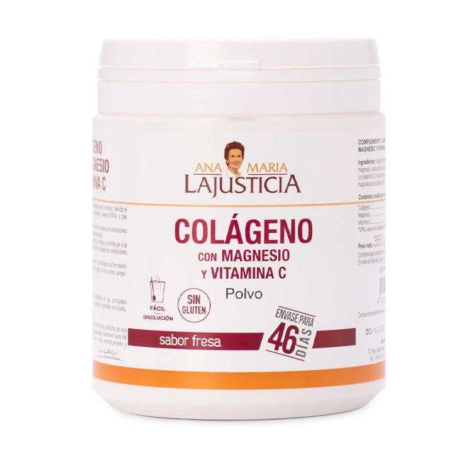 Colagénio Hidrolisado com Magnésio e Vitamina C - Sabor Morango