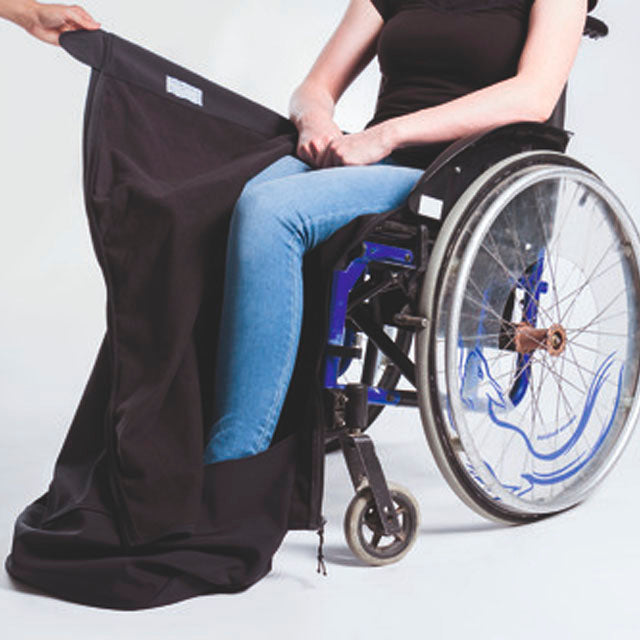 Manta de Pernas Adaptável com Fecho de Correr para Cadeiras de Rodas