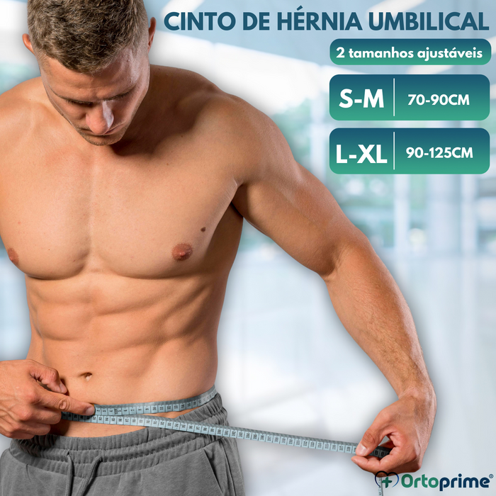 Cinta Pós-Operatória de Hérnia Umbilical com Almofada - 2 Tamanhos