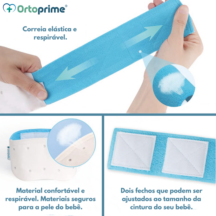 Cinta de Hérnia Umbilical para Bebés com 3 Almofadas