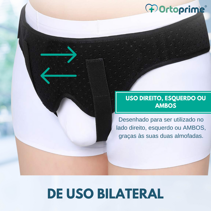 Cinta para Hérnia Inguinal com Almofadas Acolchoadas - Unissexo