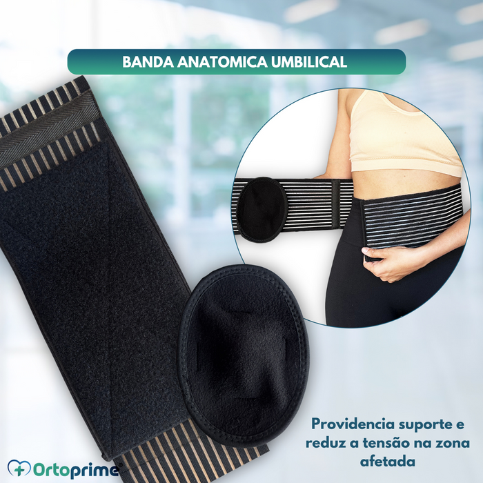 Cinta Pós-Operatória de Hérnia Umbilical com Almofada - 2 Tamanhos