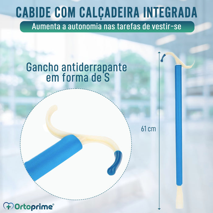 Gancho Antiderrapante com Pega que Auxilia no Vestir e Calçar