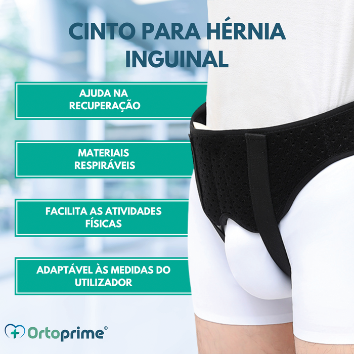 Cinta para Hérnia Inguinal com Almofadas Acolchoadas - Unissexo