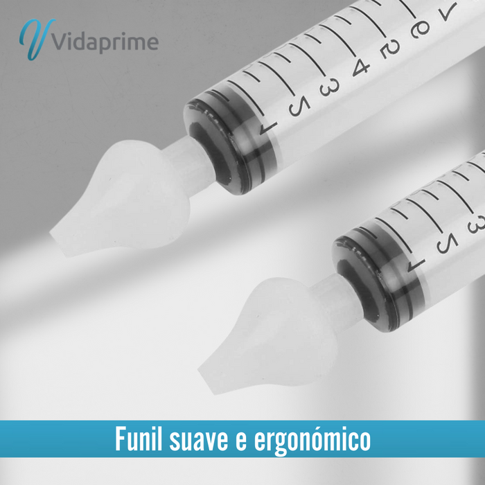 Seringa para Lavagem Nasal para Bebés e Adultos | 3 Unidades