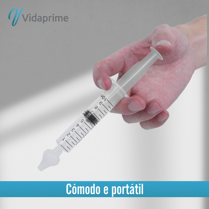 Seringa para Lavagem Nasal para Bebés e Adultos | 3 Unidades