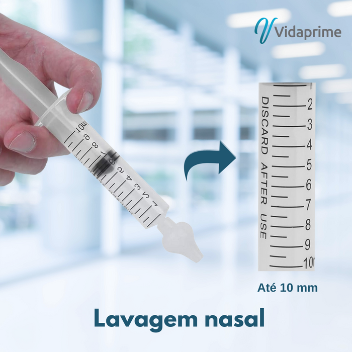 Seringa para Lavagem Nasal para Bebés e Adultos | 3 Unidades
