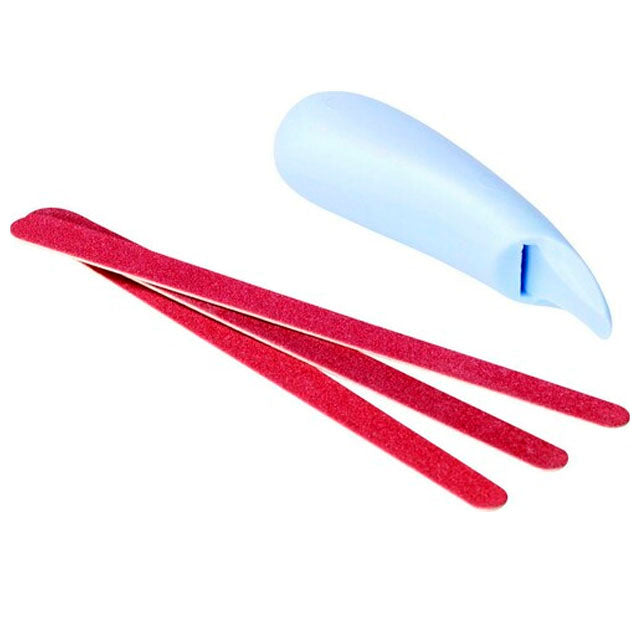 Lima para Unhas com Pega Ergonómica + 3 Limas Profissionais