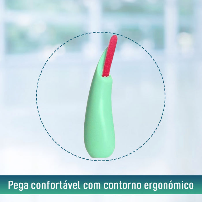 Lima para Unhas com Pega Ergonómica + 3 Limas Profissionais