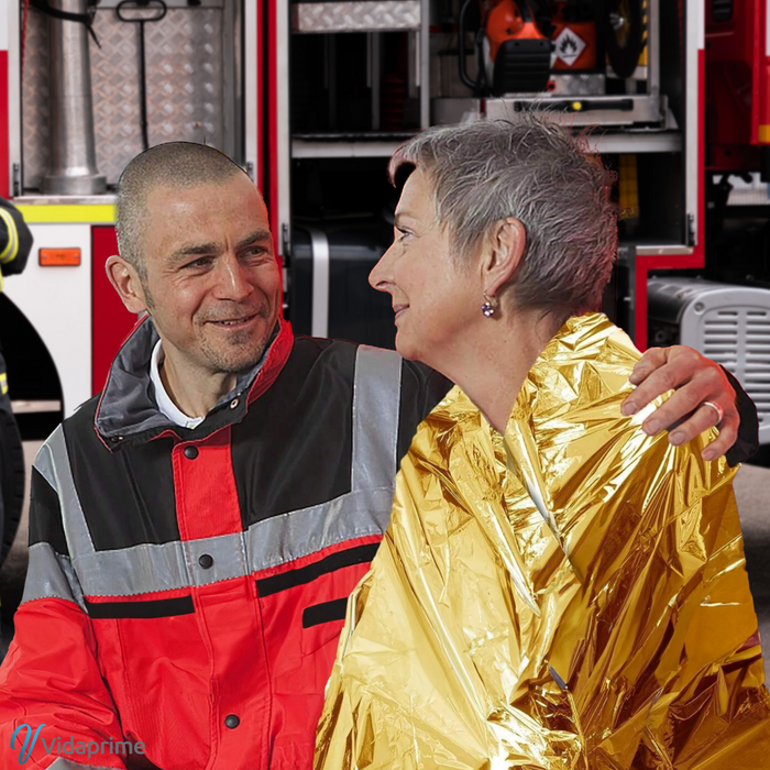 Manta Térmica de Emergência e Sobrevivência | Pack x5 Uds