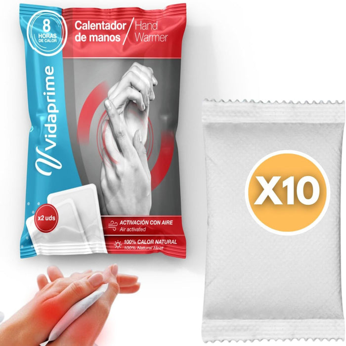 Parches Aquecedores de Mãos Térmicos Instantâneos | Pack x10 Uds