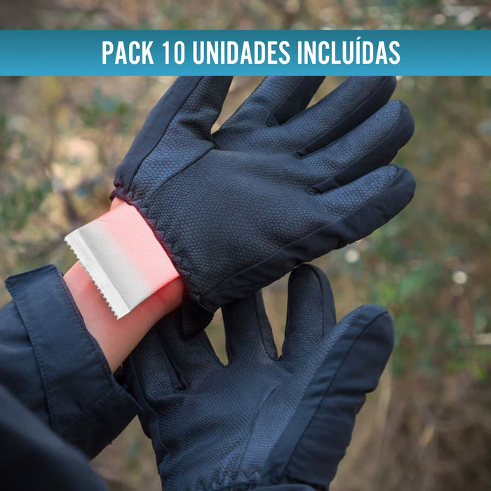 Parches Aquecedores de Mãos Térmicos Instantâneos | Pack x10 Uds
