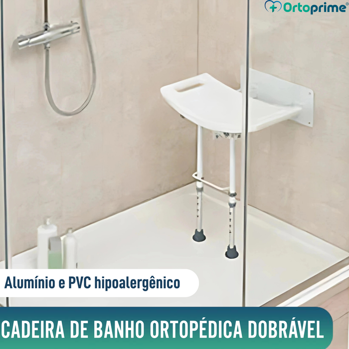 Banco Dobrável de Parede para Duches - 2 Variantes