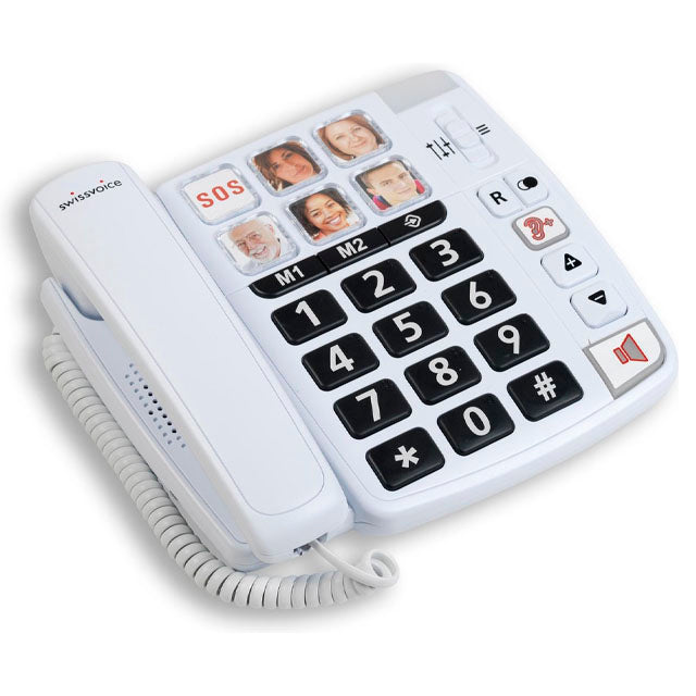 Telefone Fixo para Idosos com Teclas Grandes e Mãos Livres