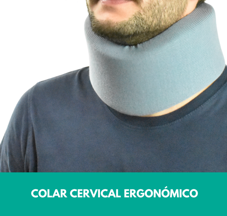 Colar Cervical Suave Ergonómico com Bandas Ajustáveis