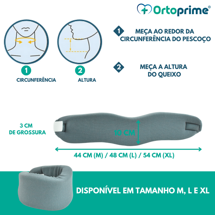 Colar Cervical Suave Ergonómico com Bandas Ajustáveis