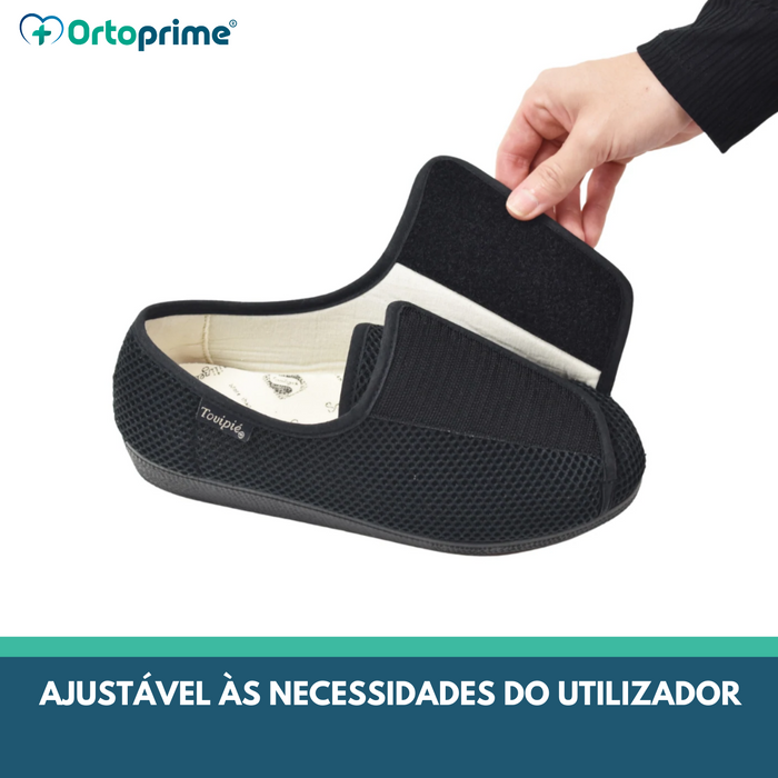 Sapato Exclusivo Para Pés Largos - Com Velcro