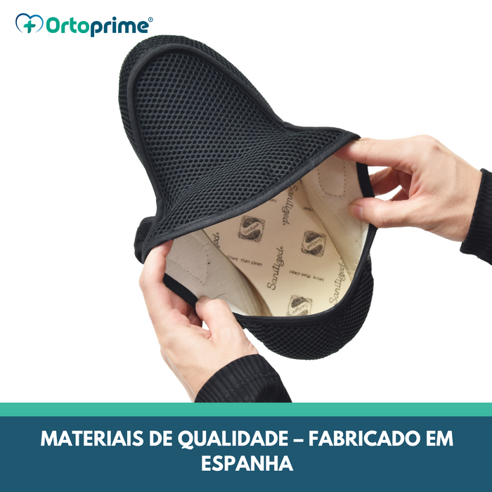 Sapato Ortopédico de Luxo com Velcro - Para Cavalheiros