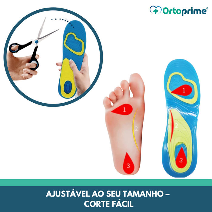 Palmilhas Ortopédicas em Gel | Dois Tamanhos
