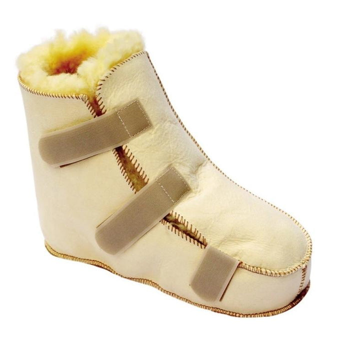 Bota Anti-Decúbito com Lã de Carneiro Premium - Pé Direito