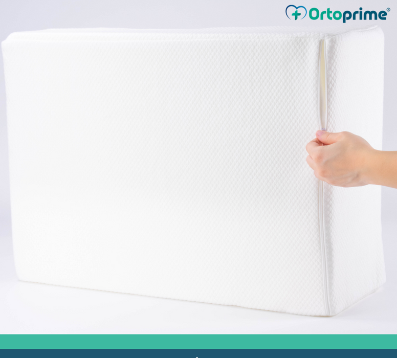 Almofada Repousa-Pernas Viscoelástica - Cunha Vascular Efeito Memória