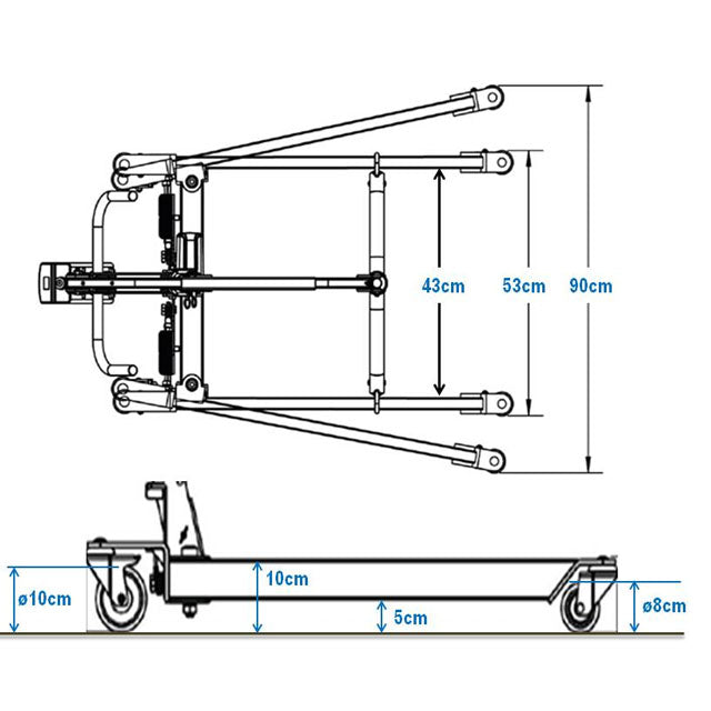 Guindaste Elétrico Manobrável - Arnês Acolchoado Incluído