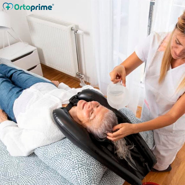 Lava Cabeças Portátil Insuflável e Ergonómico - Confortável e Seguro