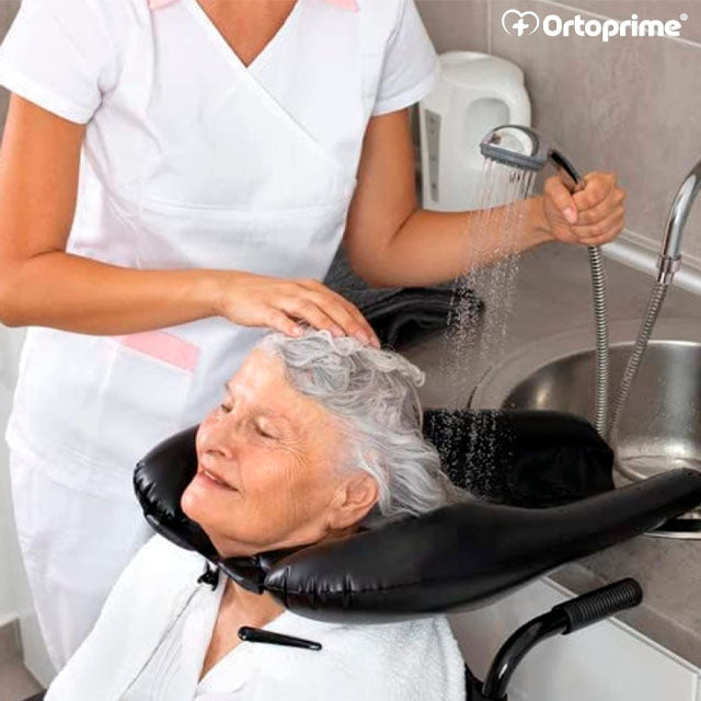 Lava Cabeças Portátil Insuflável e Ergonómico - Confortável e Seguro