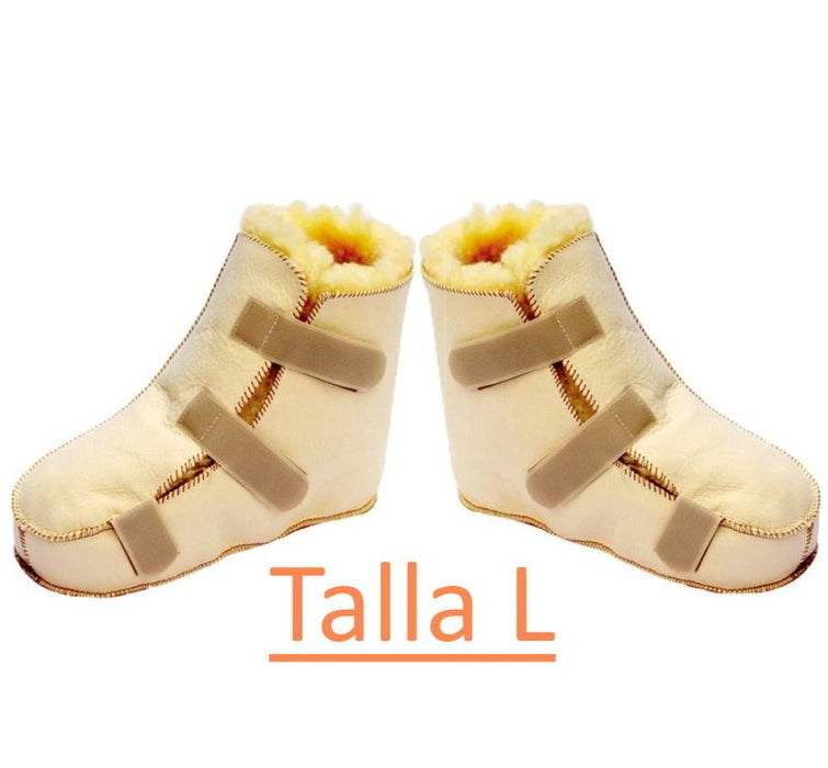 Par de Botas Anti-Decúbito com Lã de Carneiro Premium