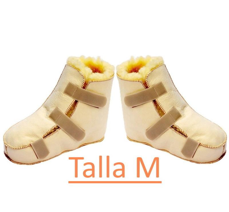 Par de Botas Anti-Decúbito com Lã de Carneiro Premium