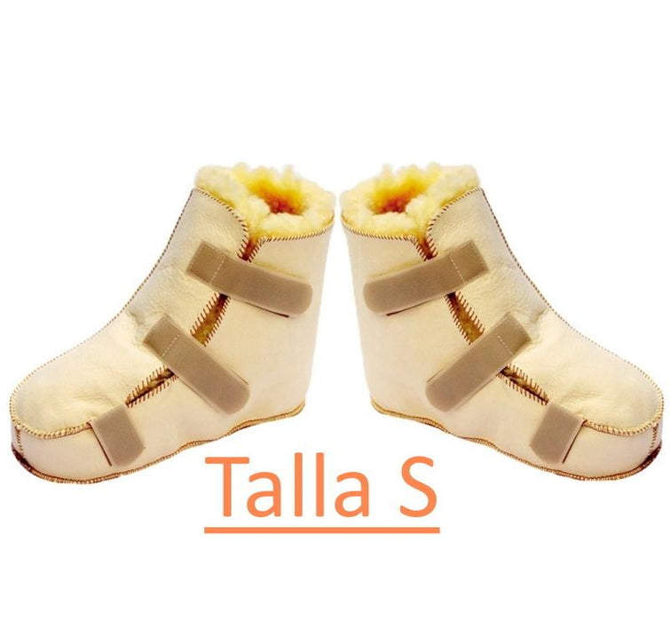 Par de Botas Anti-Decúbito com Lã de Carneiro Premium