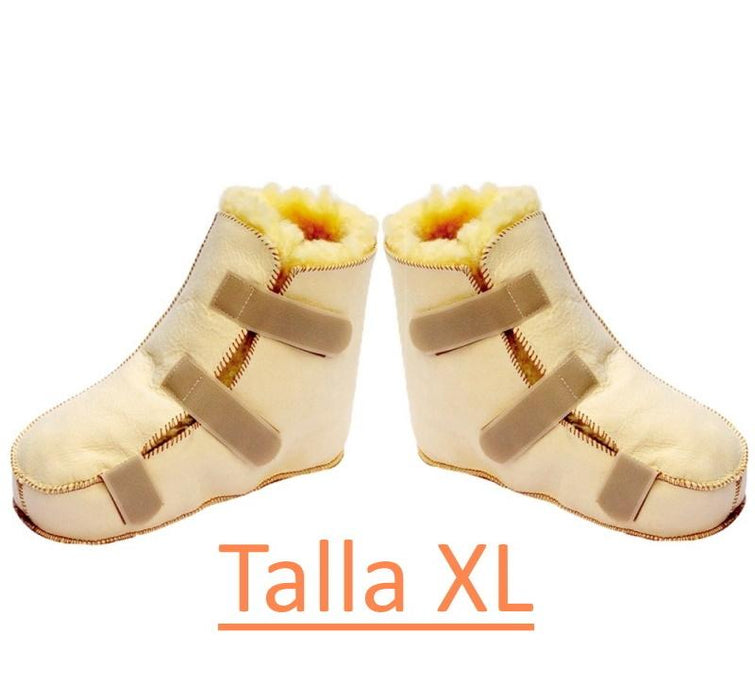 Par de Botas Anti-Decúbito com Lã de Carneiro Premium