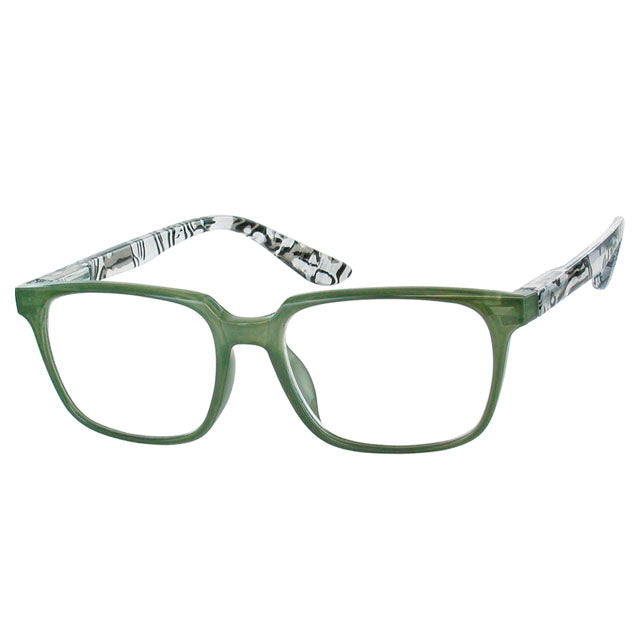 Óculos de Ver ao Perto com Armação Quadrada e Lentes Amplas - Modernos