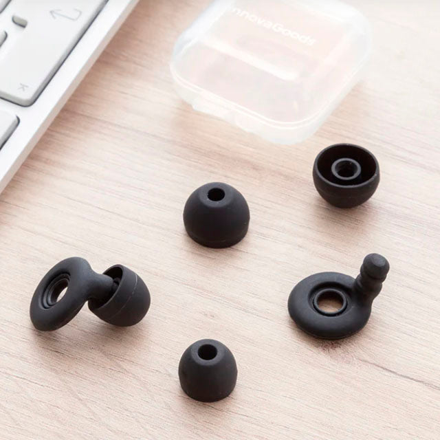 Tampões de Ouvidos em Silicone com Almofadas Adaptáveis - Para o Ruído