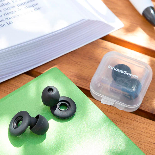 Tampões de Ouvidos em Silicone com Almofadas Adaptáveis - Para o Ruído