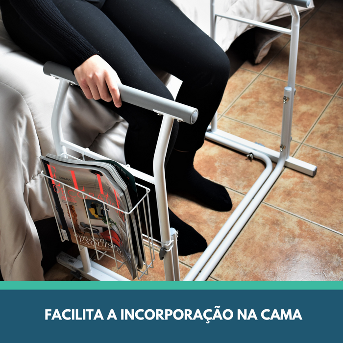 Apoio de Braços Sanitário Portátil com Porta-Revistas